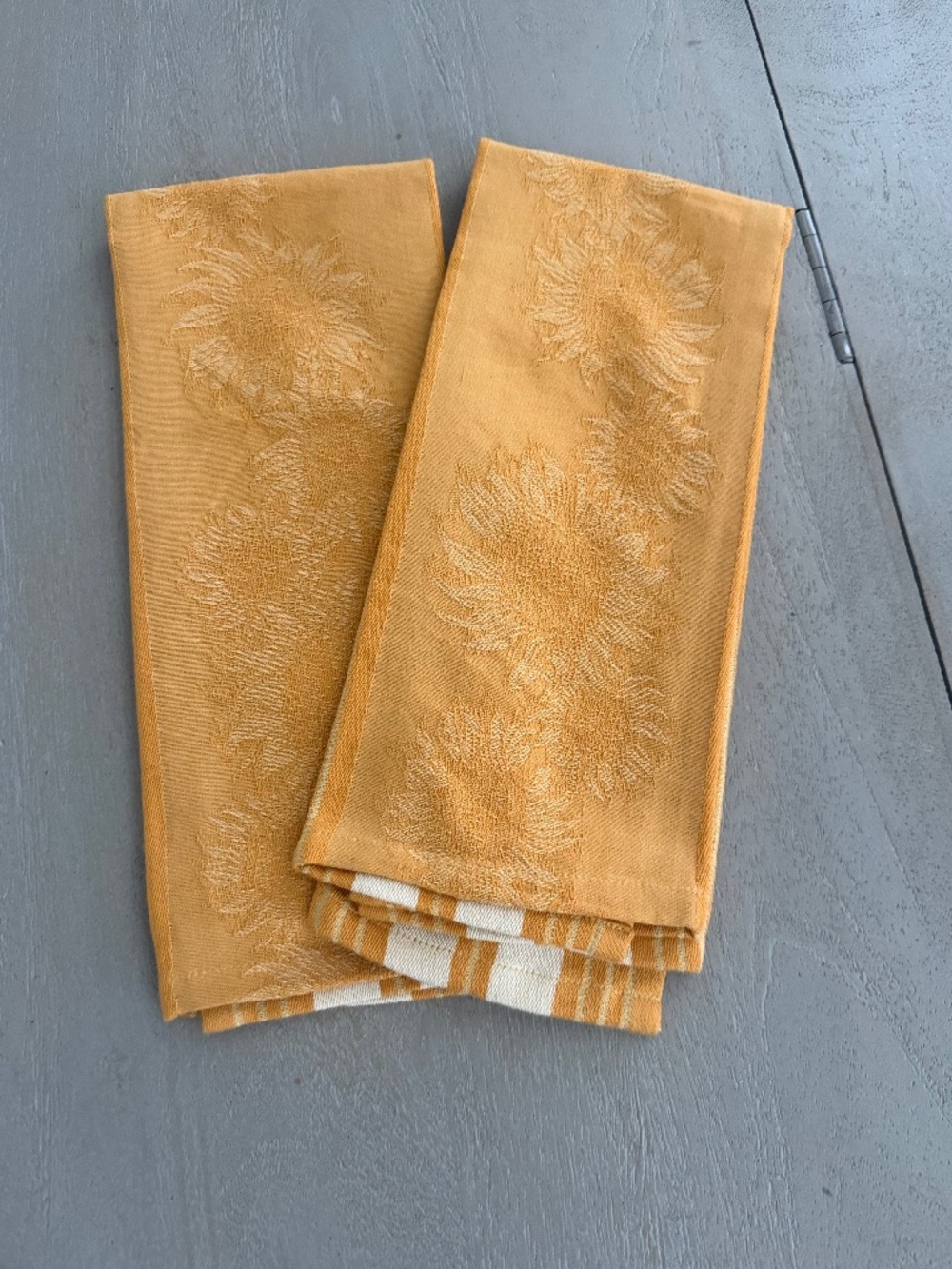 Sunflower Yellow Teatowels, Set of 2